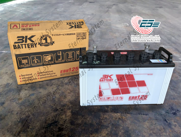 แบตเตอรี่ 3K โซลาร์เซลล์ รุ่น EBB-125V - Image 2